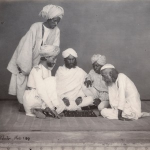 Charles Shepherd and Arthur Robertson, Muslim men playing chess, c.1860-3