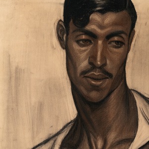 Ana María Giménez Cerra (Spanish, b.1900-?), Study of a Fisherman for the painting 'Trabajadores del Mar'', c.1925