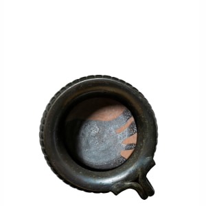 Greek black-glaze mug, 5th-4th century BC