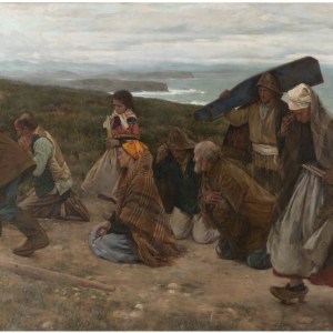 Ana María Giménez Cerra (Spanish, b.1900-?), Study of a Fisherman for the painting 'Trabajadores del Mar'', c.1925