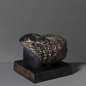 Egyptian healing block statue fragment, Late Dynastic Period, c. 4th century BC