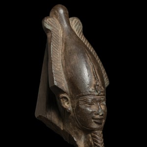 Egyptian head of Osiris, Late Dynastic Period, 26th Dynasty, c.664-525 BC