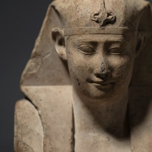 Egyptian sculptor’s model of a royal bust, Late Dynastic Period, 30th Dynasty-Ptolemaic Period, c.380-30 BC