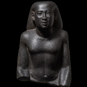 Egyptian bust of Djed-Hor-Iuf-Ankh, Late Dynastic Period, 26th Dynasty, c.664-525 BC
