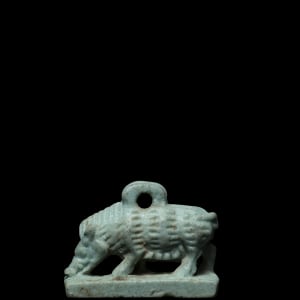 Egyptian amulet of Nut as a sow, Late Dynastic Period, 26th-31st Dynasty, c.664-332 BC