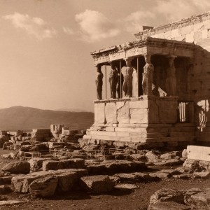 Elly Sougioultzoglou-Seraidari, called 'Nelly's', The Caryatids, Erectheum, Acropolis, c.1930