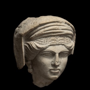 Roman female head, Palmyra, second half of the 1st century-2nd century AD