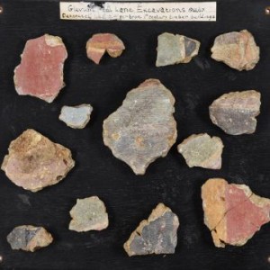 Roman fresco fragments, 1st century AD
