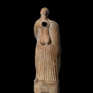 Greek statuette of Aphrodite and Eros, Hellenistic, c.1st century AD