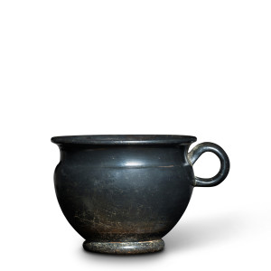 Greek black-glaze single-handled cup, Athens, 5th century BC