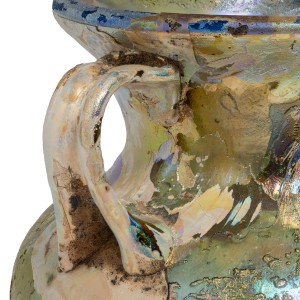 17. Roman amphoriskos with brilliant iridescence, c.3rd-4th century AD