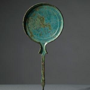 Etruscan mirror with Dioscuri and Helen, c.3rd century BC