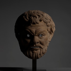 Greek mask of Pan, Hellenistic, c.3rd-1st century BC