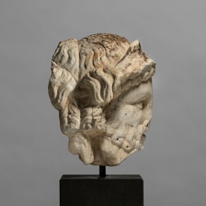 Roman fragment of a janiform herm, c.1st century AD