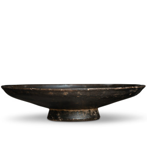 Greek black-glaze footed dish, Italy, 3rd-2nd century BC