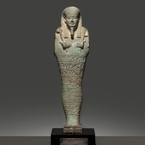 Egyptian shabti for Horoudja, Late Dynastic Period, 30th Dynasty, c.380-343 BC