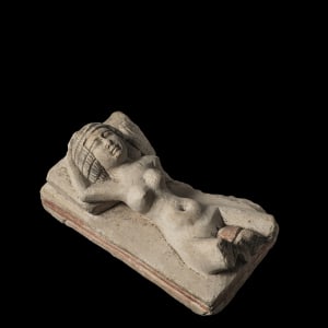 Egyptian erotic symplegma sculpture, Ptolemaic Period, c.332-30 BC