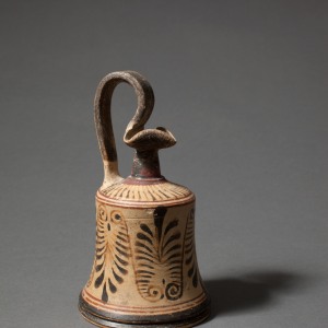 Greek white-ground oinochoe, Corinth, early 4th century BC