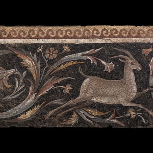 Roman mosaic with Eros hunting a stag, c.3rd-4th century AD