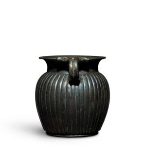 Greek black-glaze mug, 5th-4th century BC