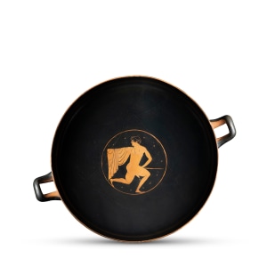Greek red-figure kylix (Type B), with youth in tondo, Athens, c.510-500 BC, attributed to the Bonn Painter