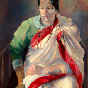 Clara Klinghoffer, Portrait of the artist Pratima Devi Tagore (1893-1969)