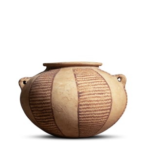 Egyptian painted squat jar, Predynastic, Naqada II, c.3500-3200 BC