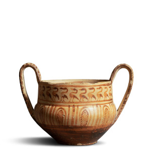 Greek kantharos, Late Geometric Period, c.8th-7th century BC