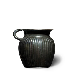 Greek black-glaze mug, 5th-4th century BC