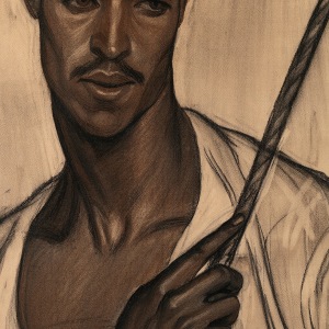 Ana María Giménez Cerra (Spanish, b.1900-?), Study of a Fisherman for the painting 'Trabajadores del Mar'', c.1925