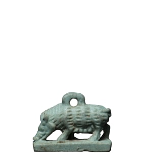 Egyptian amulet of Nut as a sow, Late Dynastic Period, 26th-31st Dynasty, c.664-332 BC