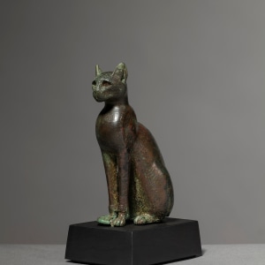 Egyptian cat, Late Dynastic Period, 26th Dynasty, c.664-525 BC