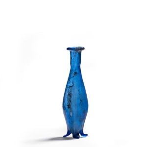 58. Roman small bottle with pinched feet, c.1st century AD