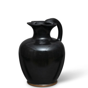 Greek black-glaze oinochoe, Athens, c.450 BC