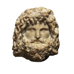 Roman head of Serapis, c.2nd century AD