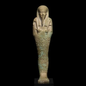 Egyptian shabti for General Pa-khaas, Late Dynastic Period, 30th Dynasty, c.380-343 BC