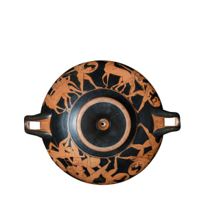Greek red-figure kylix (Type B), with youth in tondo, Athens, c.510-500 BC, attributed to the Bonn Painter