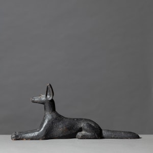 Egyptian figure of Anubis as a reclining jackal, Late Dynastic Period, 25th-26th Dynasty, c.747-525 BC