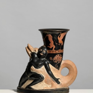Greek red-figure plastic vase, Athens, c.470-450 BC, attributed to Sotades