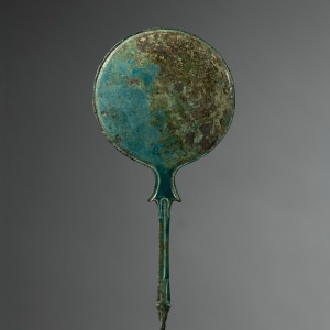 Etruscan mirror with Dioscuri and Helen, c.3rd century BC