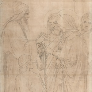 THE MARRIAGE OF THE VIRGIN (MARIAGE DE LA VIERGE), Cartoon for the Lady Chapel in St. Vincent de Paul, Paris