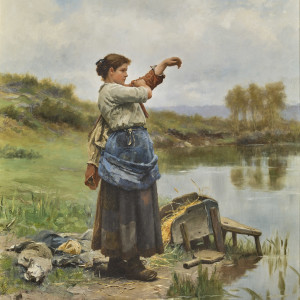 YOUNG LAUNDRESS (JEUNE FILLE METTANT CARACO)