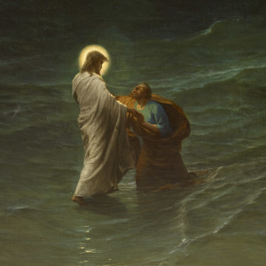JESUS AND PETER ON THE WATER (JESUS ET PIERRE SUR LES EAUX )