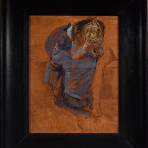 PREPARATORY STUDY FOR THE SEATED WOMAN IN INNER VOICES (THE RUINS)