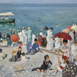 THE BEACH AT TRÉPORT (BAIN AU TRÉPORT)
