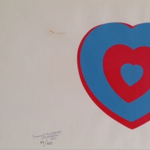 Marcel Duchamp, Coeurs Volants [Fluttering Hearts], 1961
