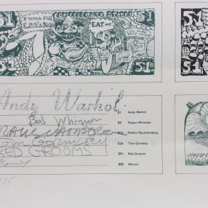 Andy Warhol, Art Cash (FRAMED) *SOLD*, 1971