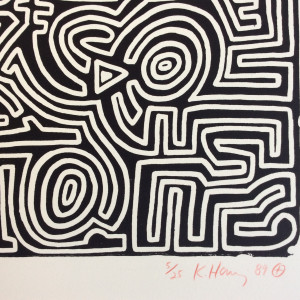 Keith Haring, The Labyrinth *SOLD*, 1989