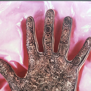 Keith Haring, Untitled (HAND drawing) *SOLD*, 1987