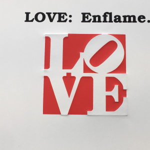 Robert Indiana, Book of Love Poem - Love Enflame *SOLD*, 1996